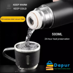 DapurBD-Kitchenware-Thermal Flasks & Containers-Vacuum Flask Set Drinking Metal Water Bottle Gift-10