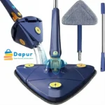 360 Adjustable Cleaning Mop Triangle Reusable Wet Dry Twisting Self Wringing Mop-Cleaning Tools-DapurBD-01