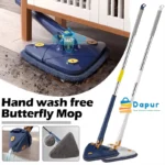 360 Adjustable Cleaning Mop Triangle Reusable Wet Dry Twisting Self Wringing Mop-Cleaning Tools-DapurBD-Cover