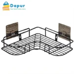 2PCS Wall Mounted Metal Rack Bathroom Corner Storage Shelves-Home Appliances- DapurBD- 02